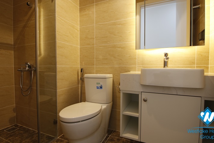 A spacious three-bedroom apartment on a high floor of the luxury building D'capital in Cau Giay district